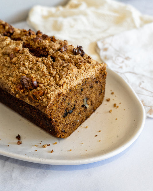 Budín de calabaza y crumble