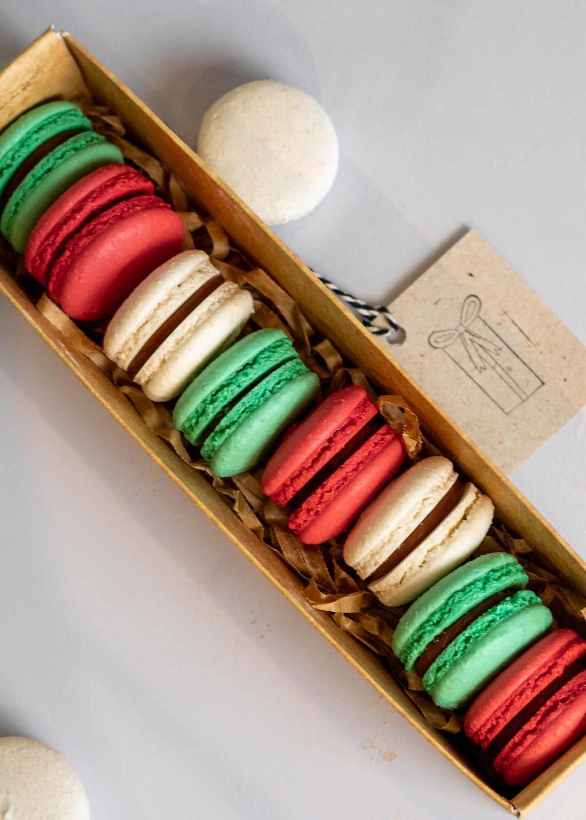 Box Macaron 8uds Navideños (xmas)